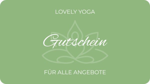 Lovely Yoga Gutschein/Geschenkkarte kaufen