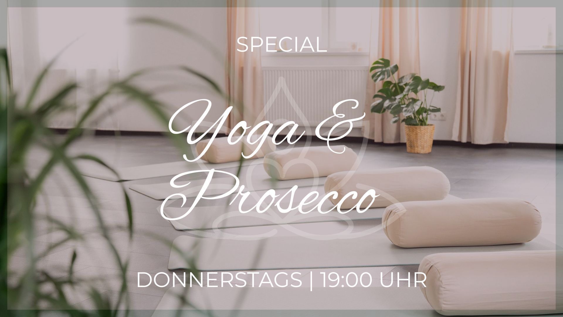 Yoga und Prosecco
